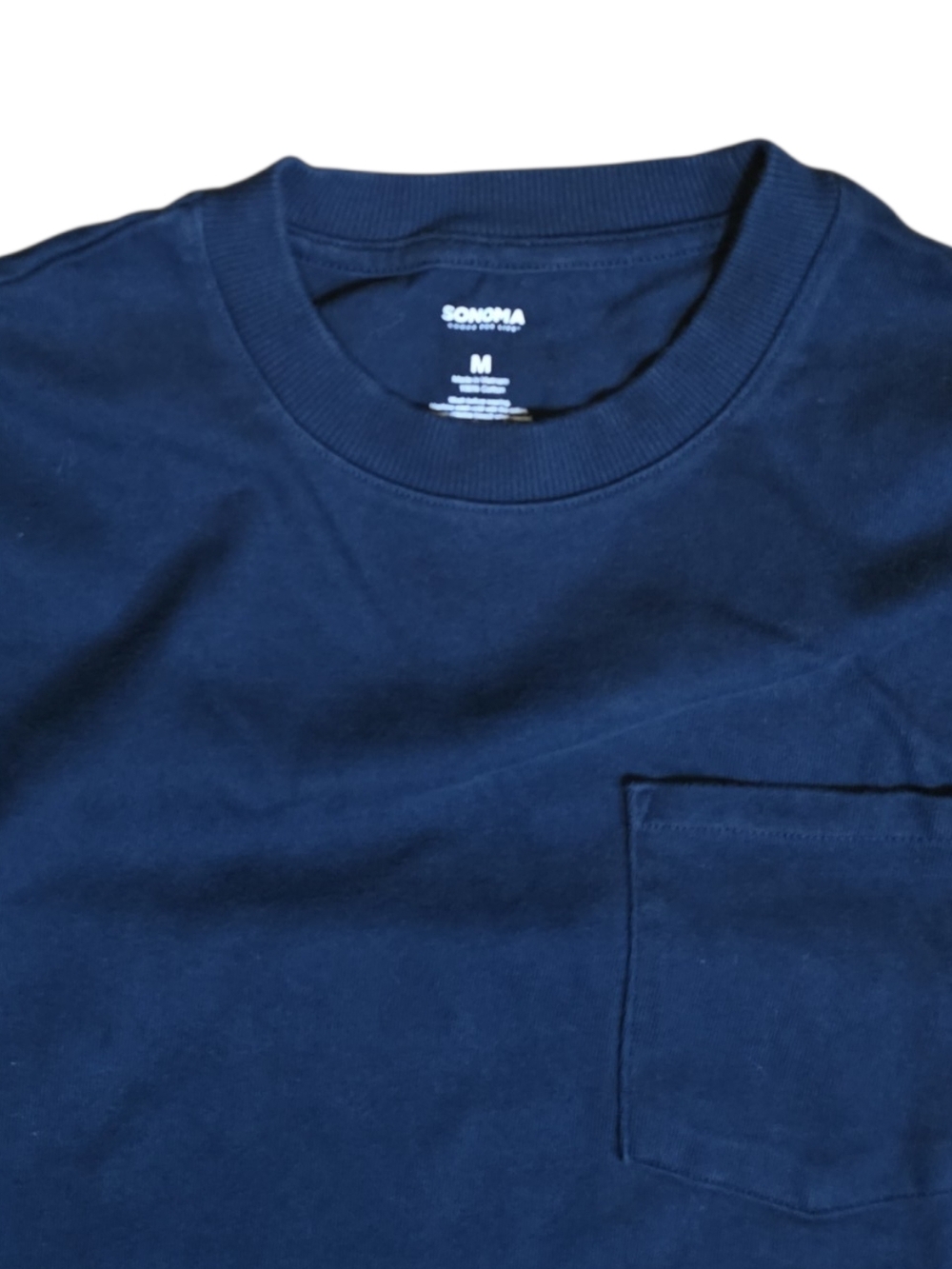 Navy Crewneck Sweatshirt with Pocket